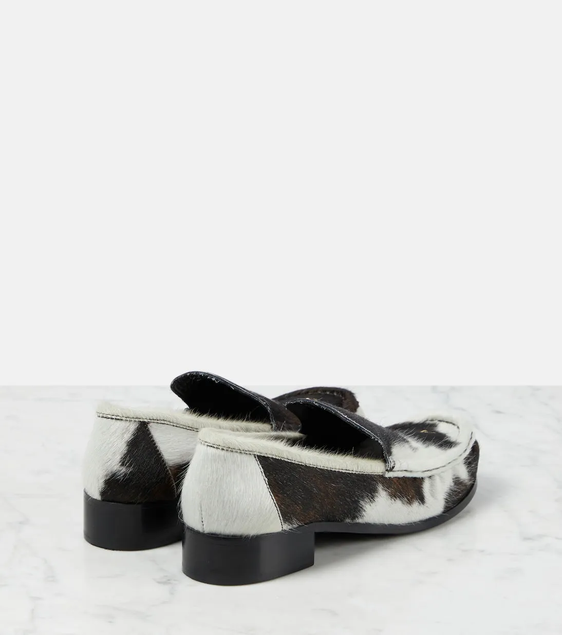 Acne Studios Calfhair Leather Loafers, Multicolor