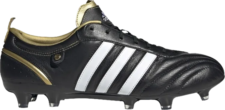 Adidas Adipure FG 'Black Gold Metallic' Boots, black