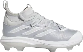 Adidas Adizero Afterburner NWV J 'Light Grey' Cleats, Gray