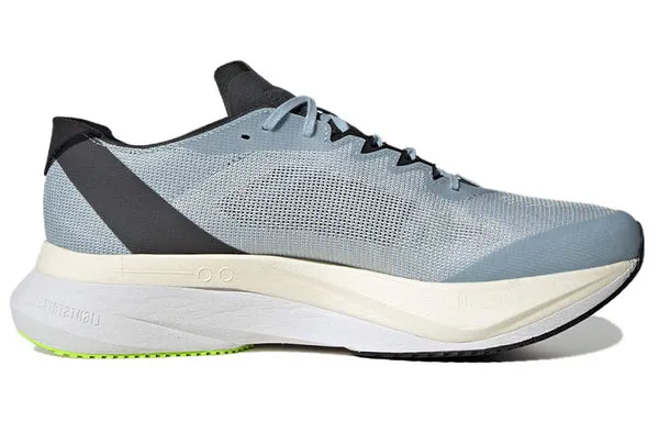 Adidas Adizero Boston 12 Running Shoes 'Wonder Blue Lucid Lemon', blue