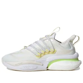 Adidas AlphaBoost V1 Running Shoes 'White Yellow', white