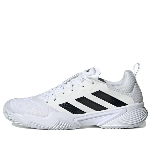 Adidas Barricade Tennis Shoes 'White Black Silver', white