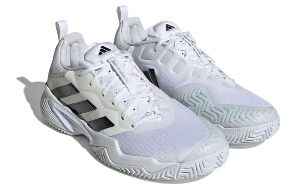 Adidas Barricade Tennis Shoes 'White Black Silver', white