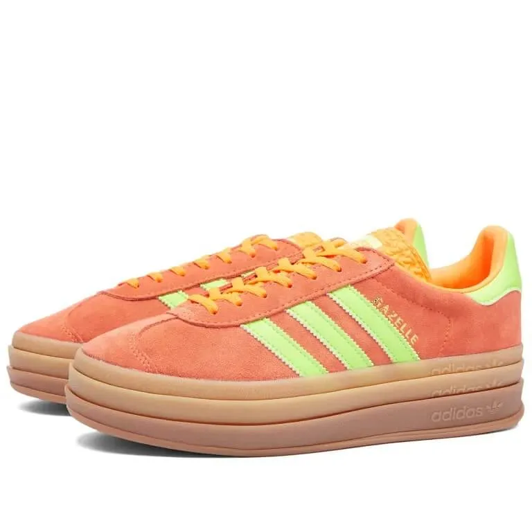 Adidas Gazelle Bold W sneakers, orange/light green