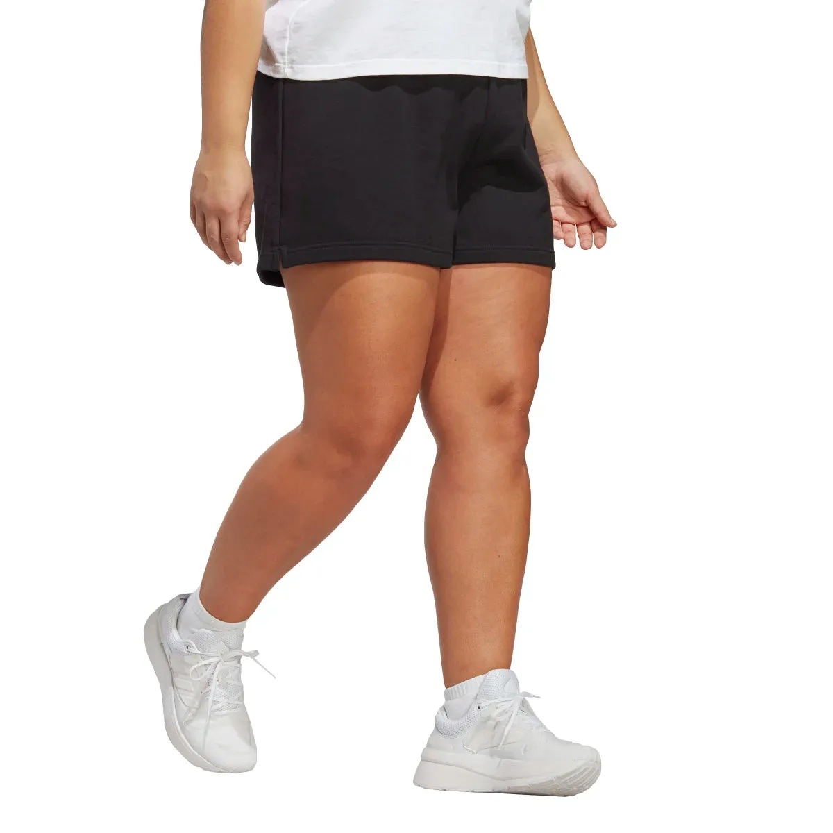 adidas Women's Essentials Linear French Terry Shorts (Plus Size)