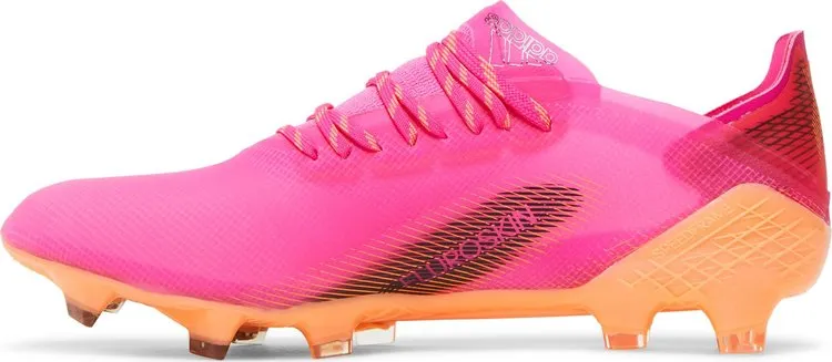 Adidas X Ghosted.1 FG 'Shock Pink' Boots, Pink