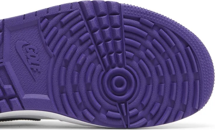 Air Jordan 1 Low Golf Court Purple Cleats, White