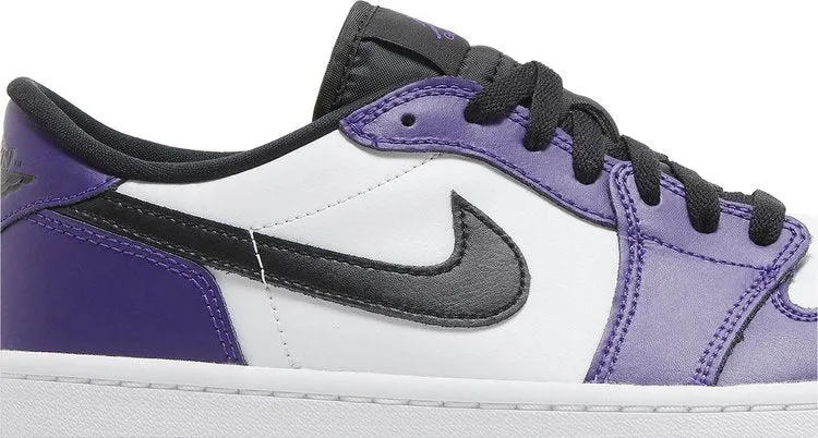 Air Jordan 1 Low Golf Court Purple Cleats, White