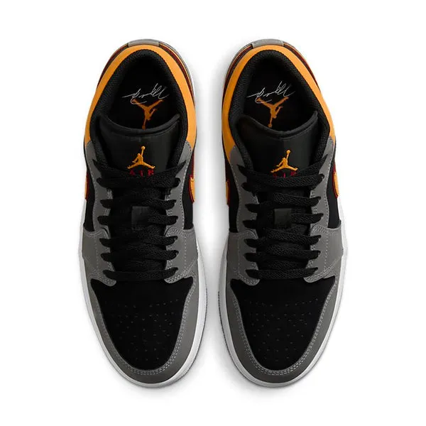 Air Jordan 1 Low SE 'Black Graphite Vivid Orange', black