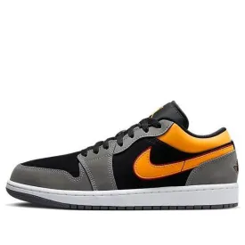 Air Jordan 1 Low SE 'Black Graphite Vivid Orange', black