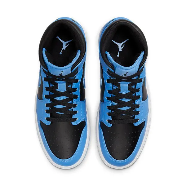 Air Jordan 1 Mid 'University Blue Black'