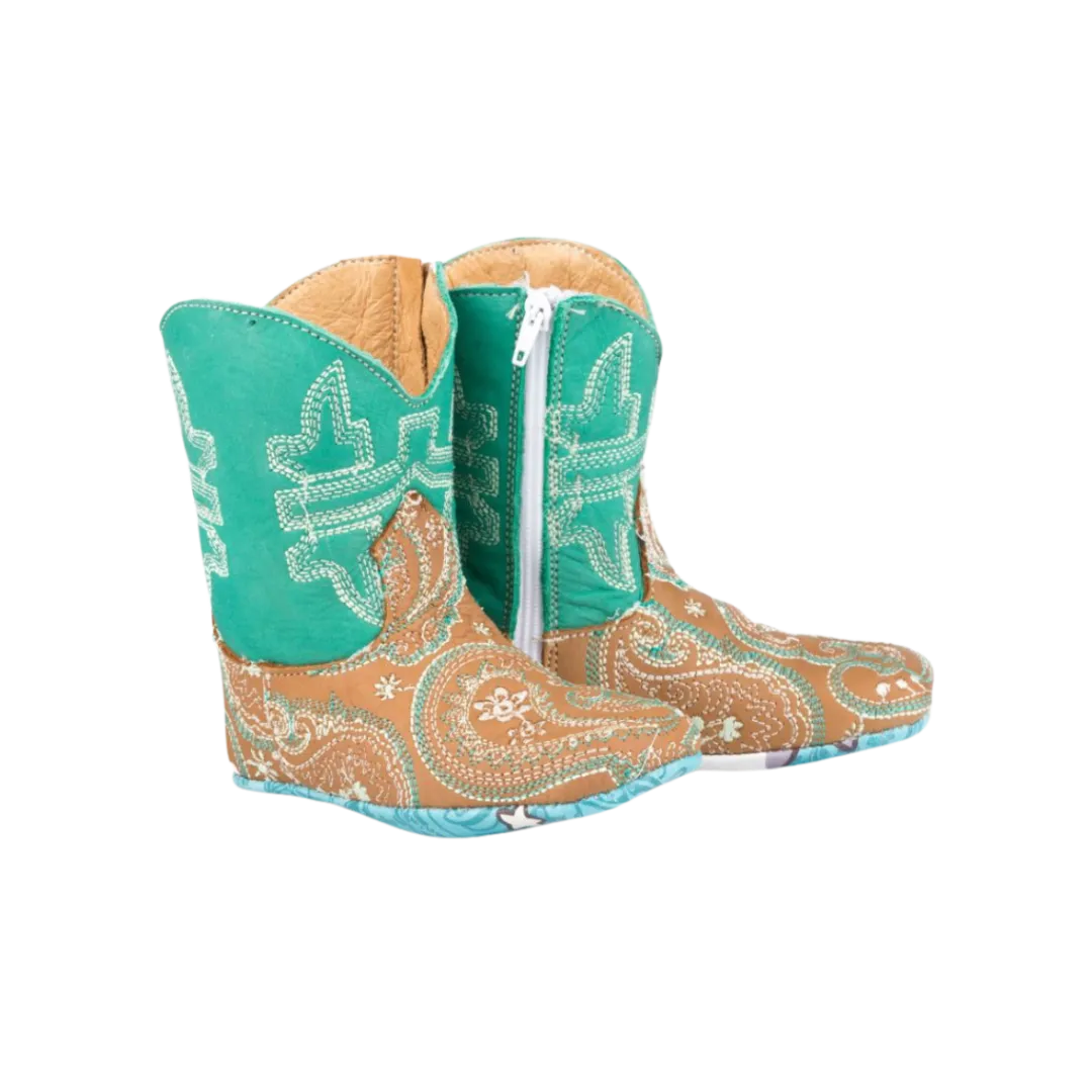 Ariat Kid's Lil Paisley Cow Over The Moo Boots