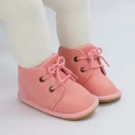 Baby Girls Boys Boots Infant Lace Up Booties Winter Shoes