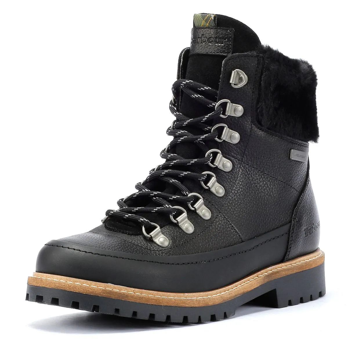 Barbour Woodside Hiker Leather Women's Black Boots