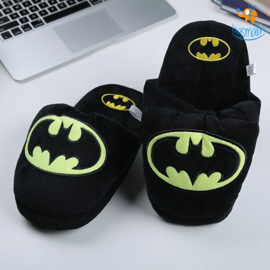 Batman Plush Slippers (UK Size 3 - 7)