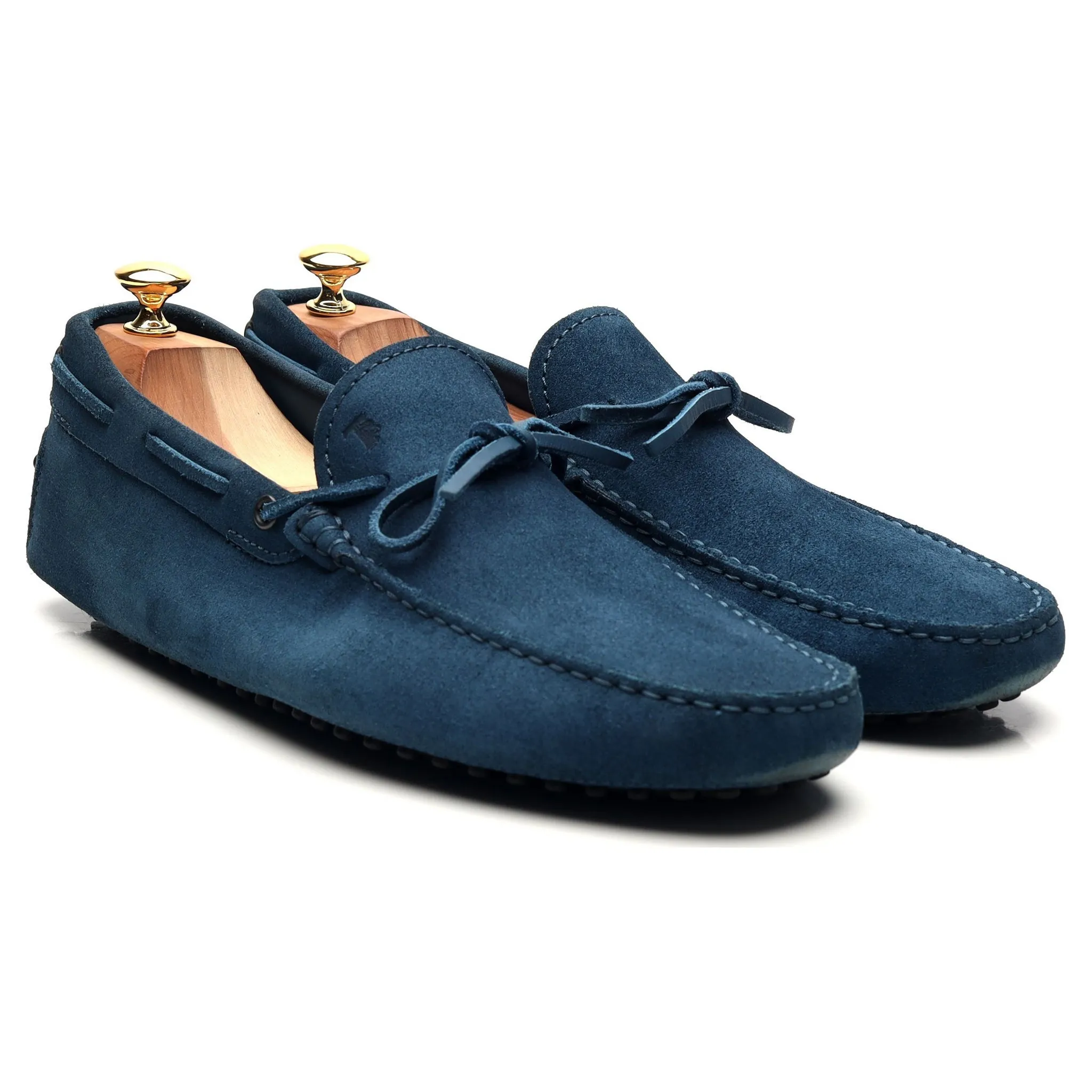 Blue Suede Driving Loafers UK 11