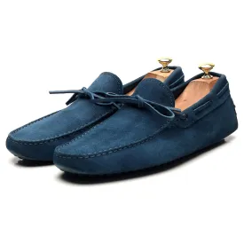 Blue Suede Driving Loafers UK 11