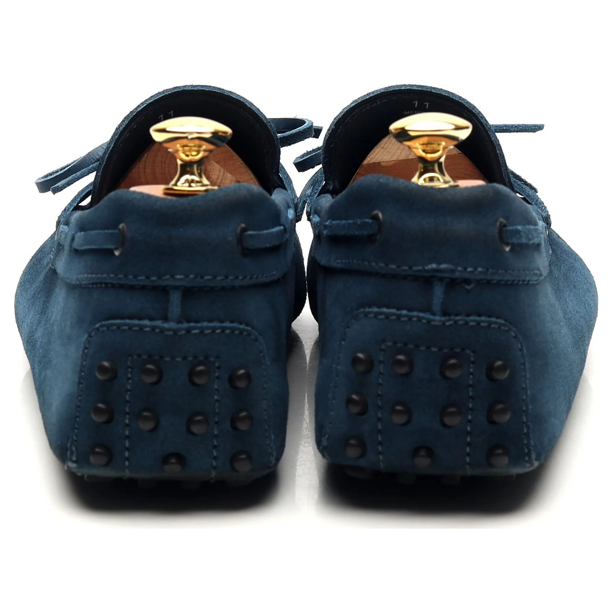 Blue Suede Driving Loafers UK 11