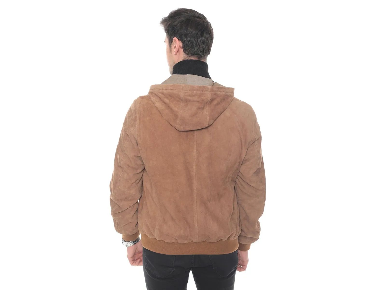 Capricorn Suede Hoodie: Casual Luxe Leatherwear