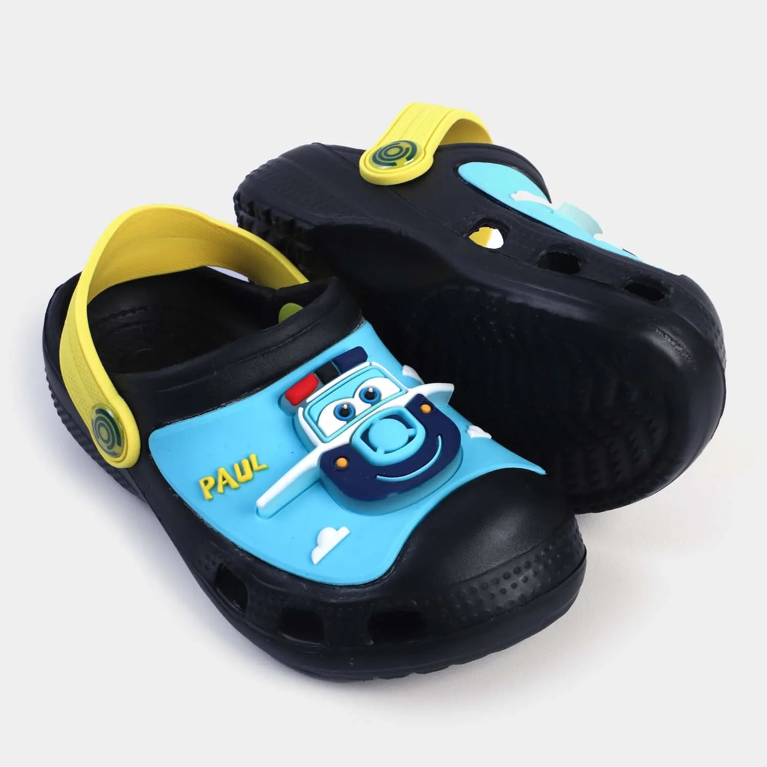 CHARACTER BOYS LIGHTNING NON-SLIP SLIPPER-BLACK