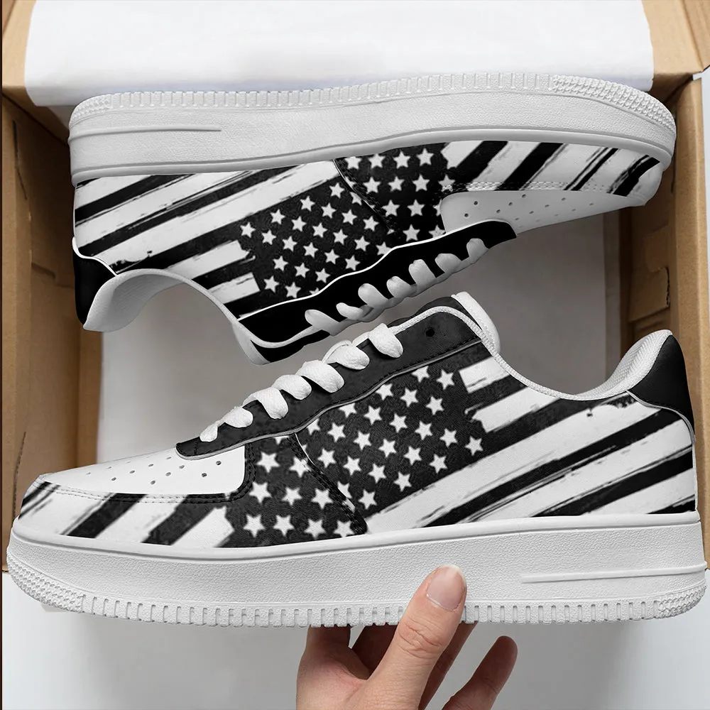 Corporate personalized gifts, Business Gifts For Clients AF1-B05604 Custom AF1 American Flag, USA Flag Sneakers AF1, Shoes, Printed Shoes