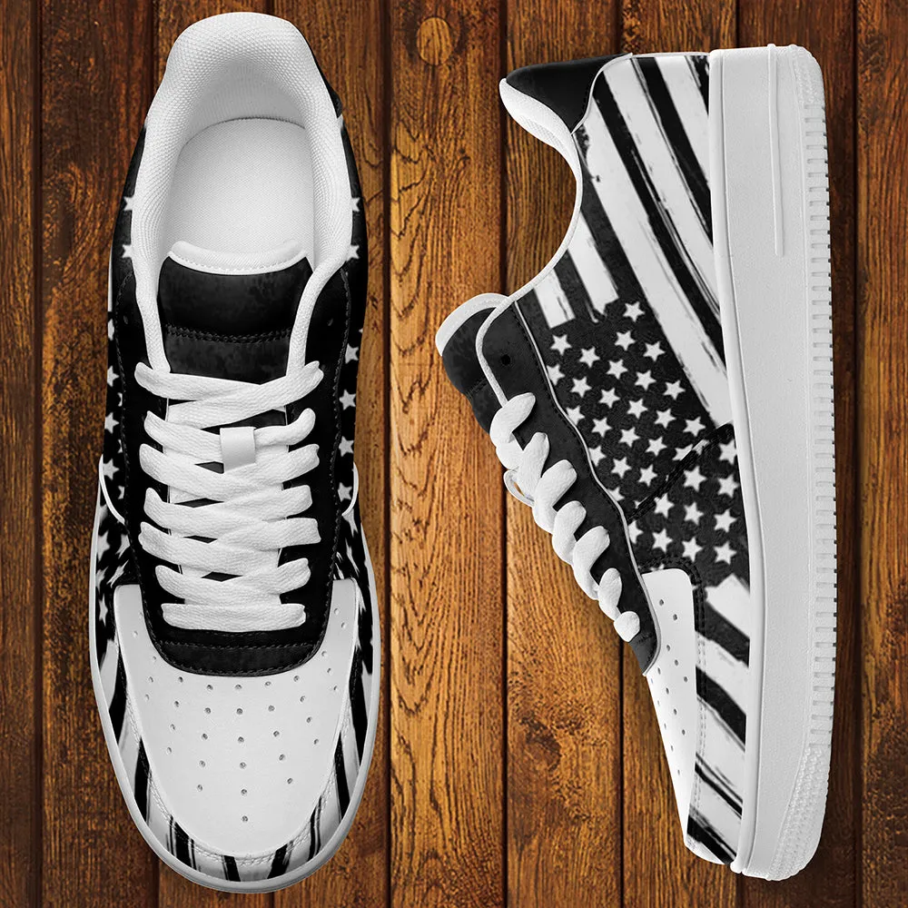 Corporate personalized gifts, Business Gifts For Clients AF1-B05604 Custom AF1 American Flag, USA Flag Sneakers AF1, Shoes, Printed Shoes