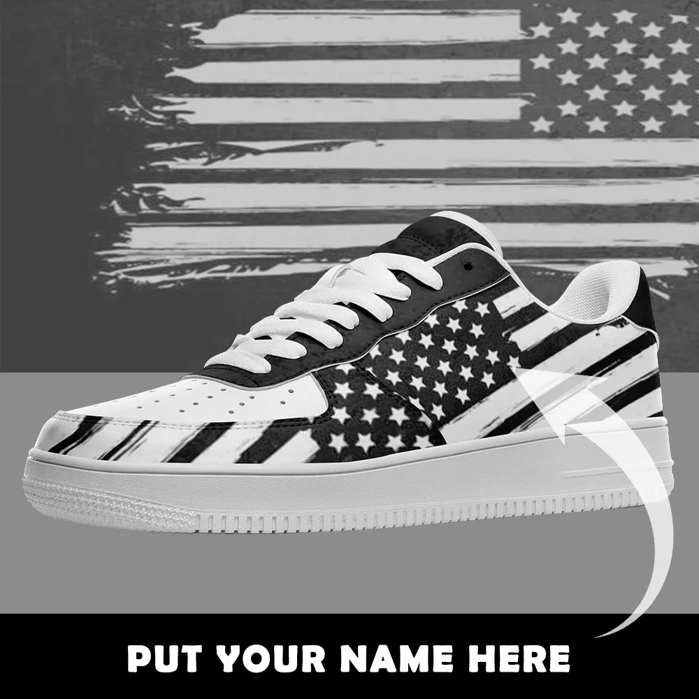 Corporate personalized gifts, Business Gifts For Clients AF1-B05604 Custom AF1 American Flag, USA Flag Sneakers AF1, Shoes, Printed Shoes