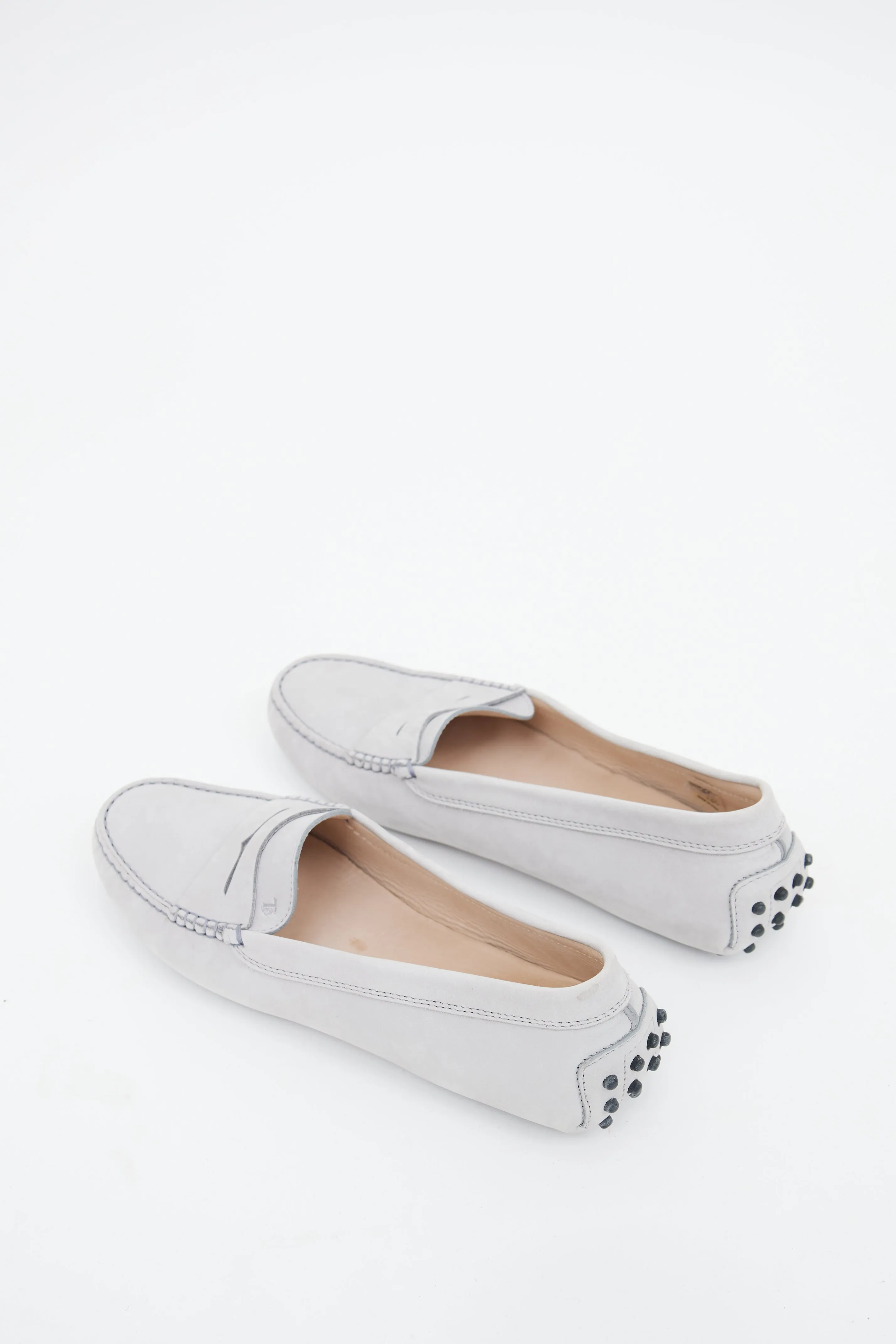 Grey Suede Driving Loafer