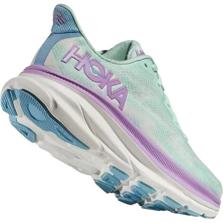 HOKA Women's Clifton 9 Running Shoe, Sunlit Ocean/Lilac Mist