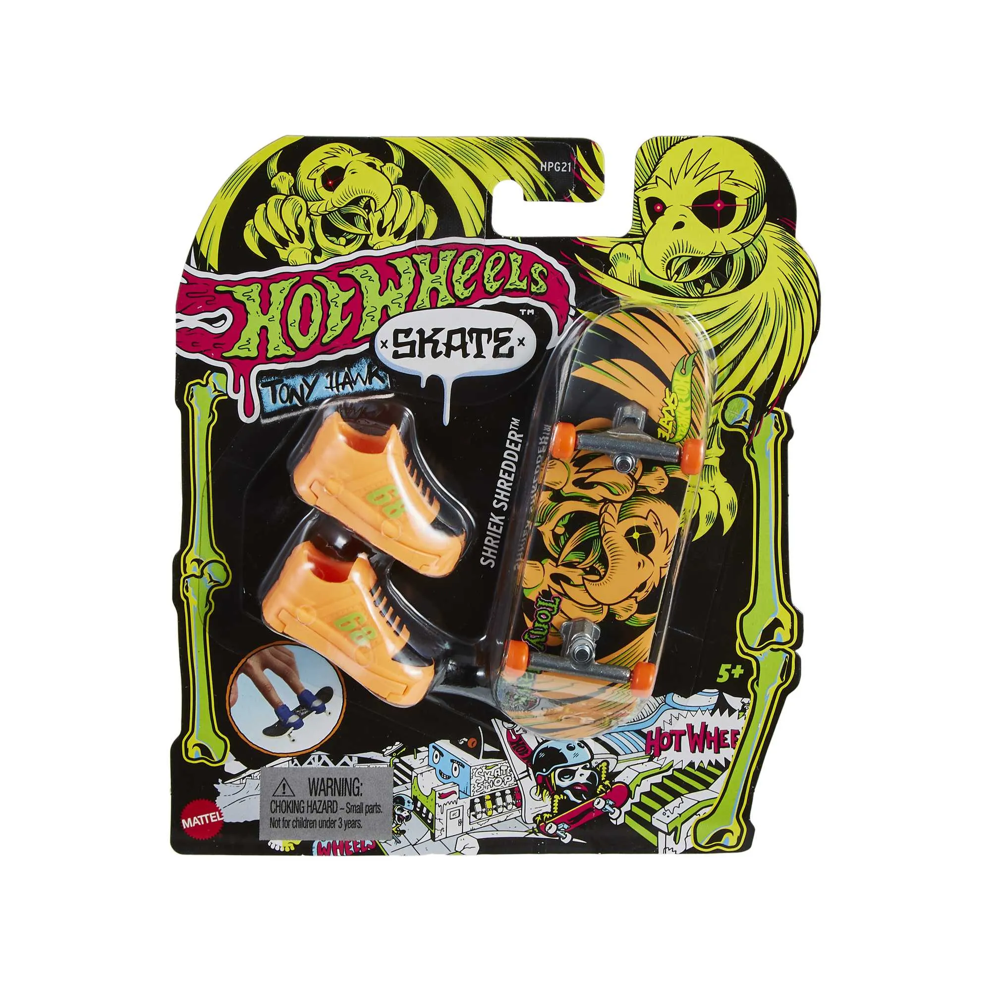 Hot Wheels Skate Fingerboard Tony Hawk Shriek Shredder