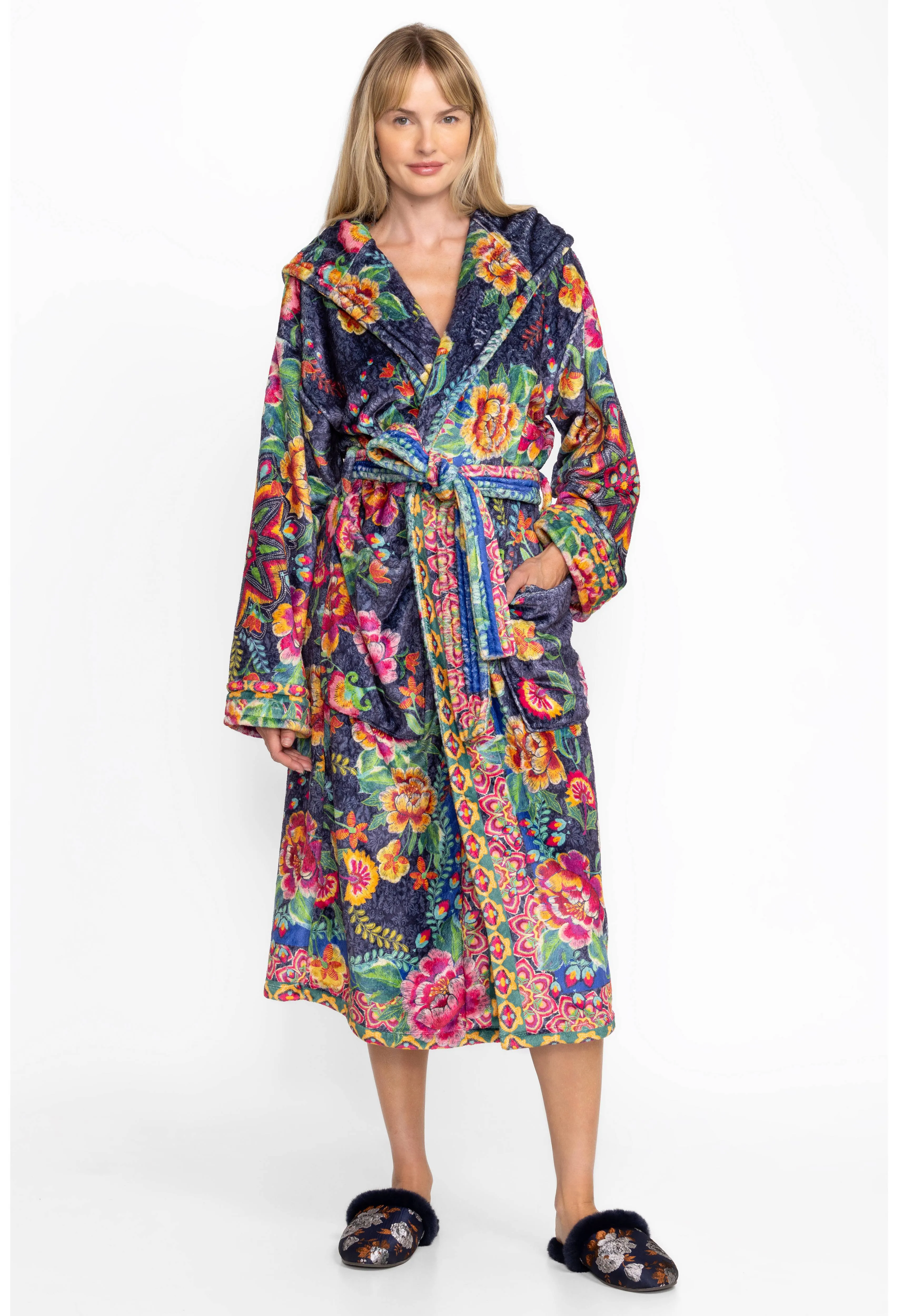 Johnny Was Cozy Robe-Darnahta Print