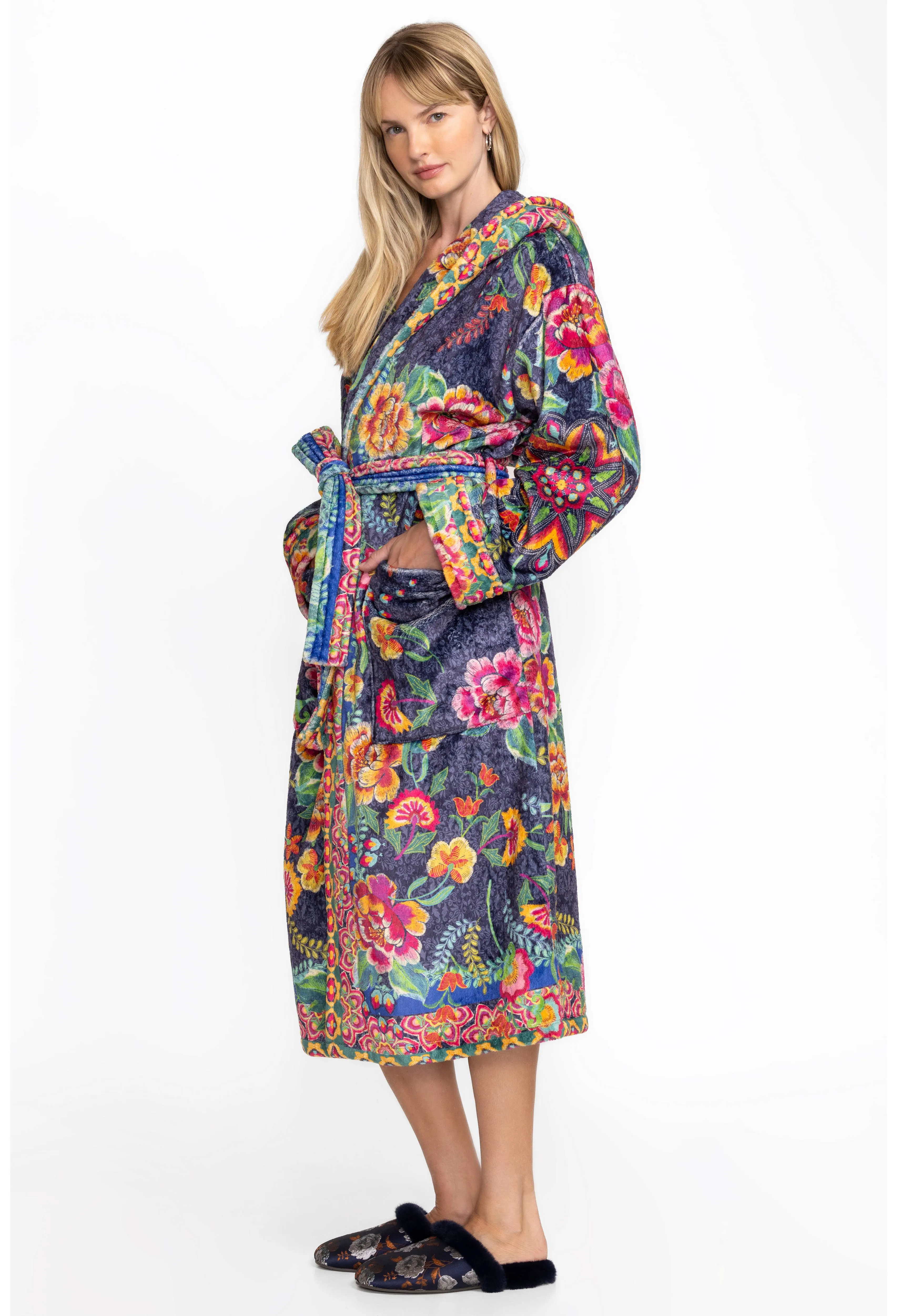 Johnny Was Cozy Robe-Darnahta Print