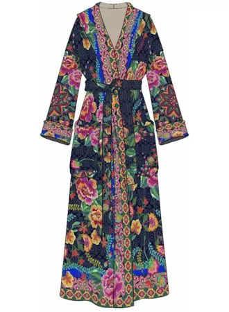 Johnny Was Cozy Robe-Darnahta Print