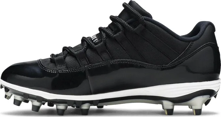 Jordan 11 Retro Low TD Cleat Space Jam Boots, Black