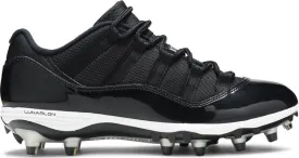 Jordan 11 Retro Low TD Cleat Space Jam Boots, Black