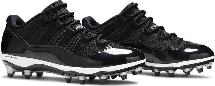 Jordan 11 Retro Low TD Cleat Space Jam Boots, Black