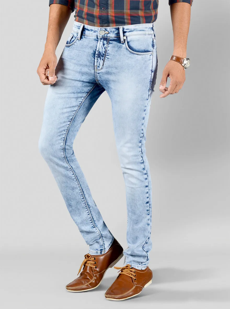 Light Blue Straight Fit Jeans | JadeBlue