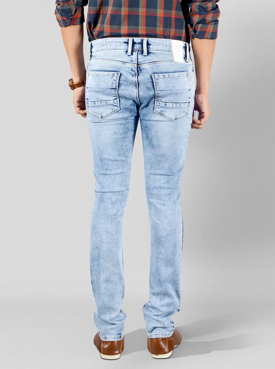 Light Blue Straight Fit Jeans | JadeBlue