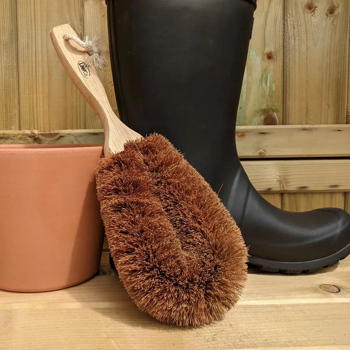 LoofCo Coconut Coir Gardener's Brush