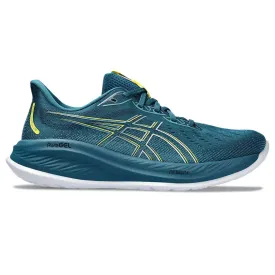 Men's Asics GEL-Cumulus 26, Evening Teal/Bright Yellow, 8 2E Wide