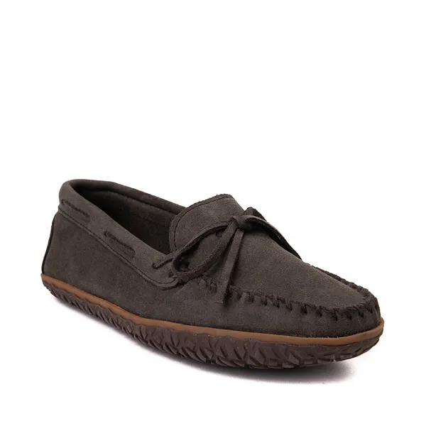 Men's Minnetonka Tie Tread Moccasins, Gray