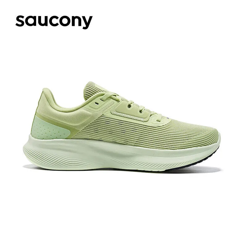 Men's Saucony Vessel sneakers with rebound cushioning, green