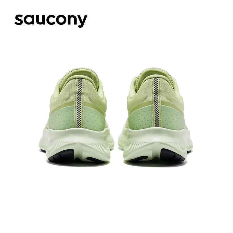 Men's Saucony Vessel sneakers with rebound cushioning, green