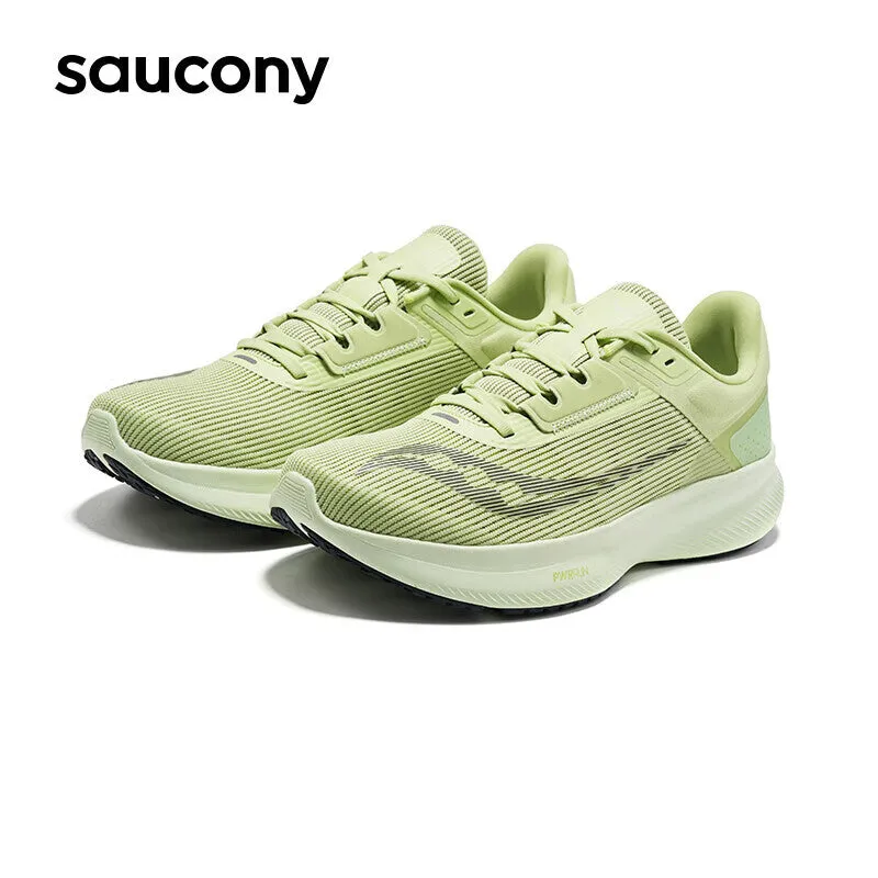 Men's Saucony Vessel sneakers with rebound cushioning, green