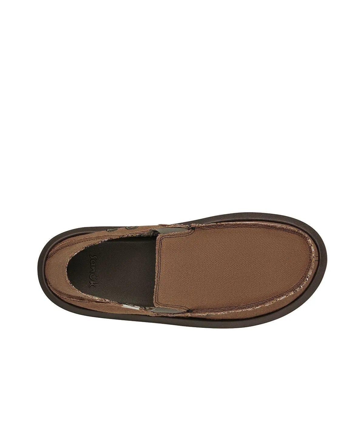 Men's vagabond Sanuk slip-on loafers, brown