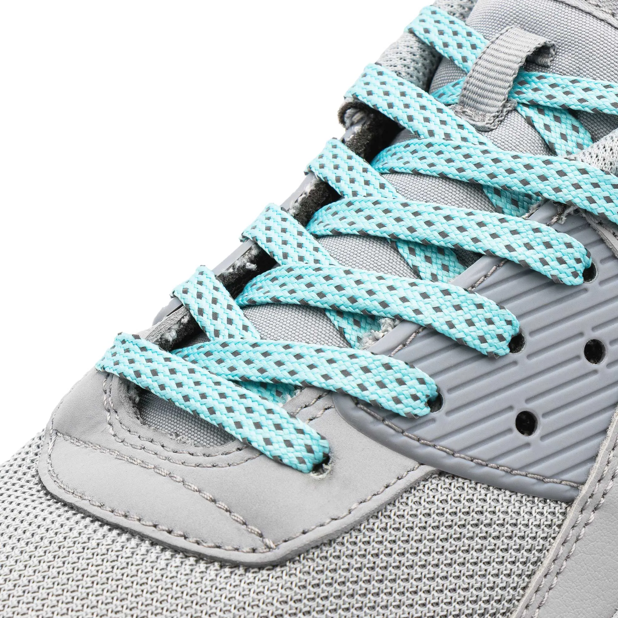 Mint - Reflective Flat Laces 2.0