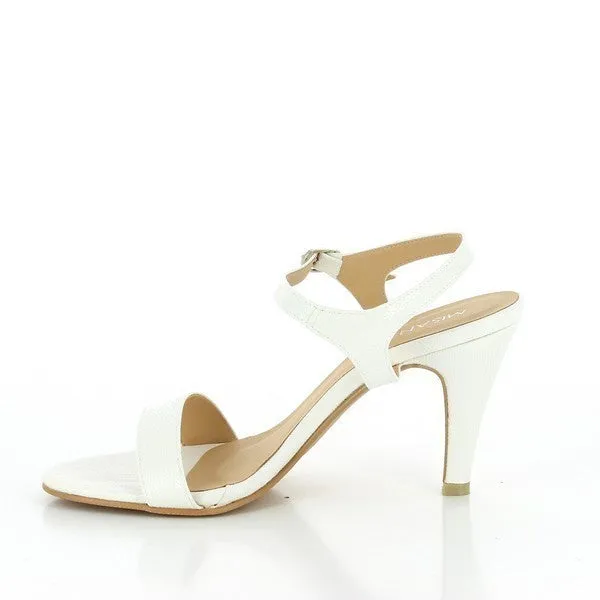 Misano Tribute White Heeled Sandal