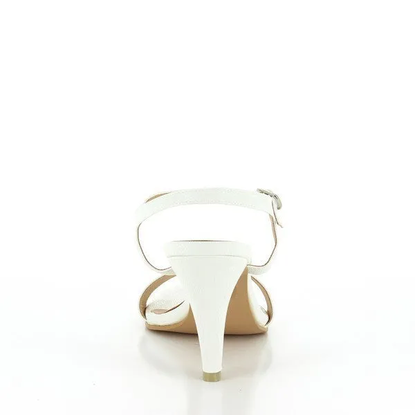 Misano Tribute White Heeled Sandal