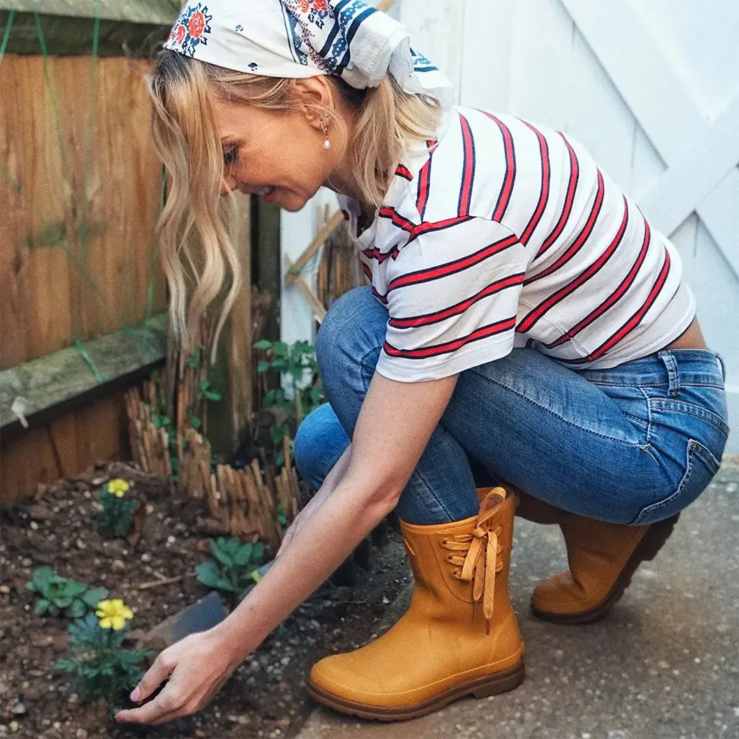 Muck Originals Ladies Pull On Short Boots - Yellow by Muckboot