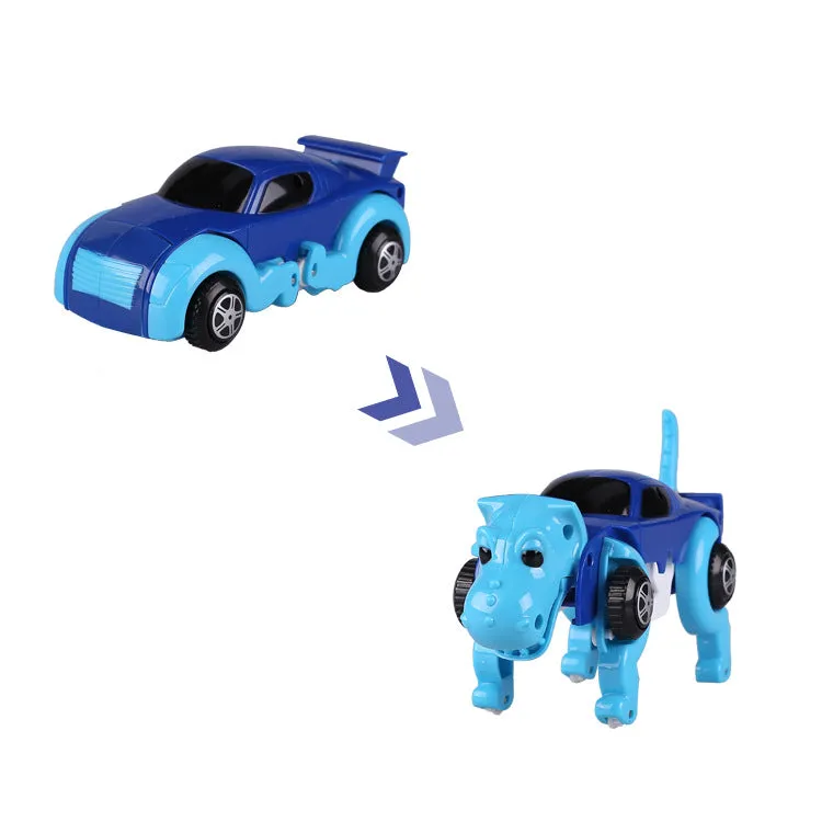 On-Chain Spring-Powered Energy Storage Deformation Dog Toy Car, TO0053